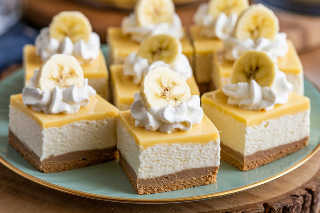 Banana Pudding Cheesecake Squares: Creamy Delight