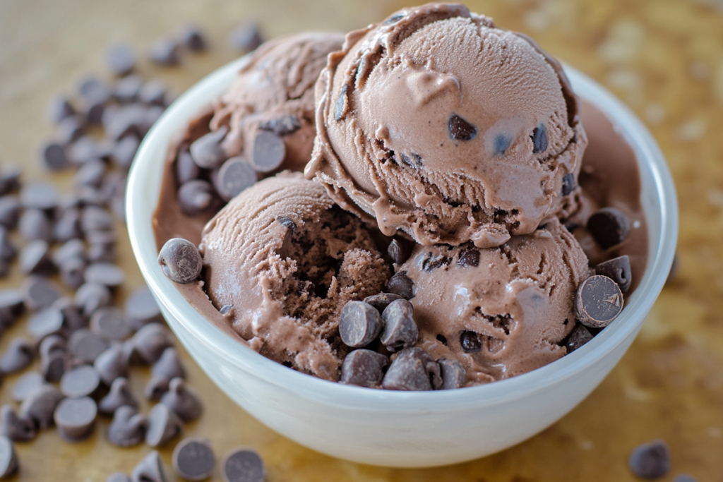 Chocolate Chocolate Chip Ice Cream