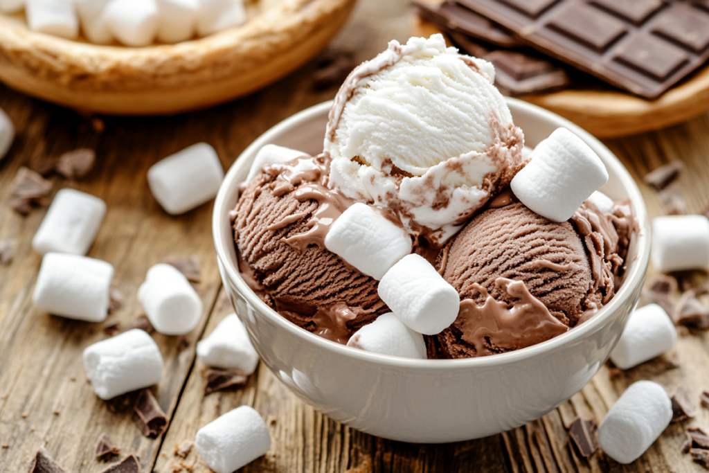 Chocolate Marshmallow Ice Cream