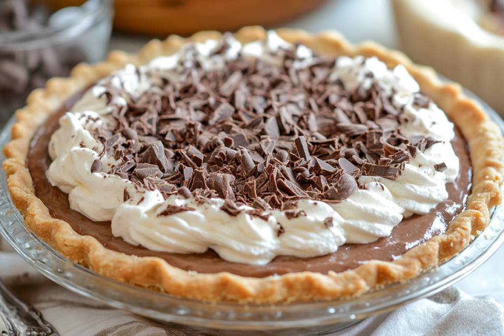 What are the ingredients in Edwards chocolate cream pie?