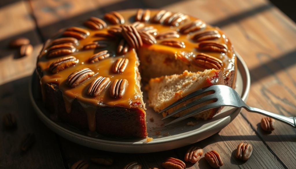 Pecan Upside Down Cake Recipe
