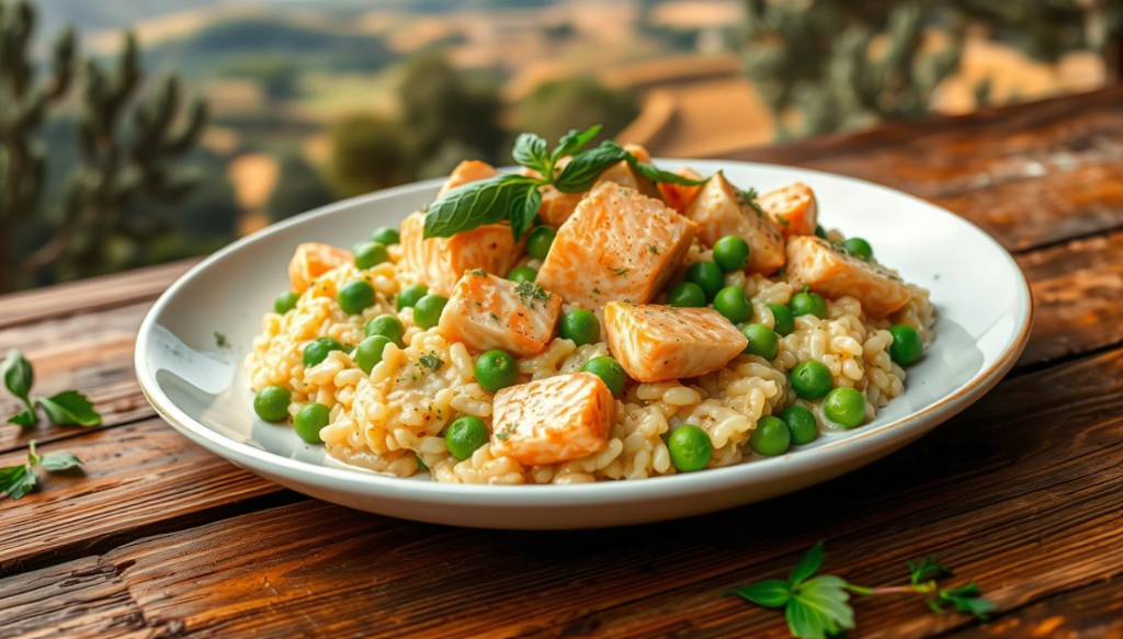 Sicily Salmon Risotto