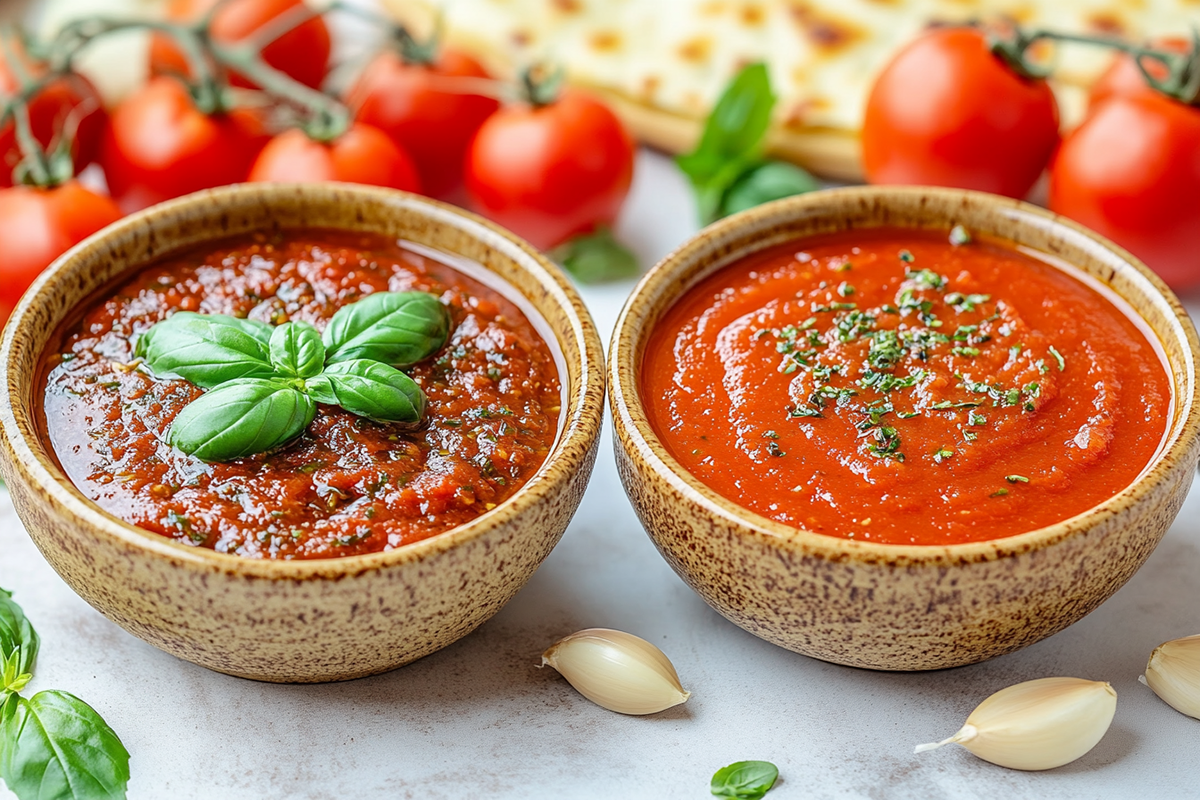 What's the difference between pizza sauce and tomato sauce