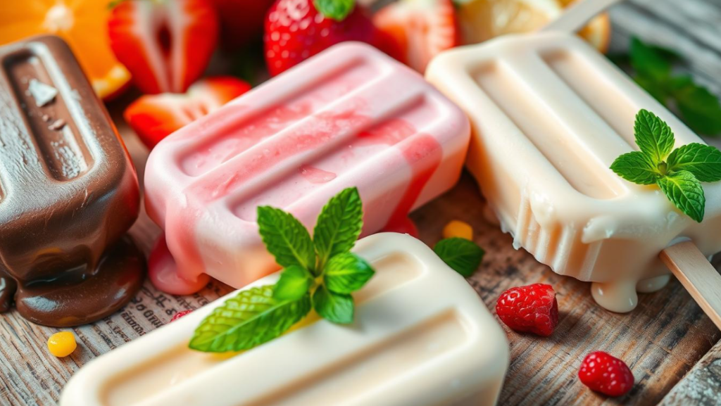 How to make popsicles creamy and not icy without ice?
