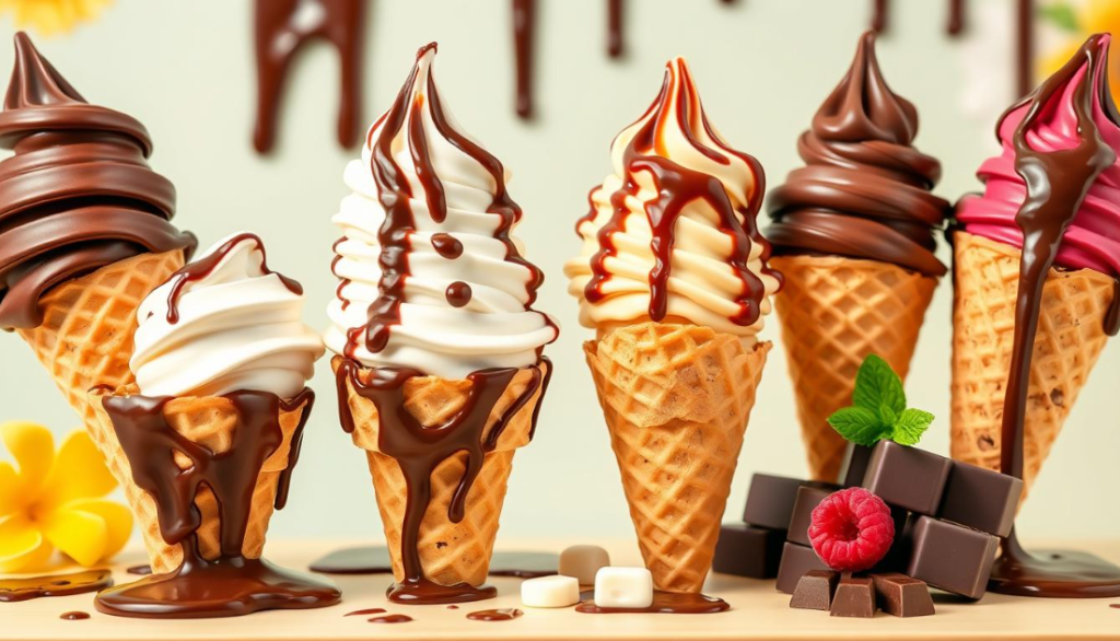 ice cream cone with just chocolate