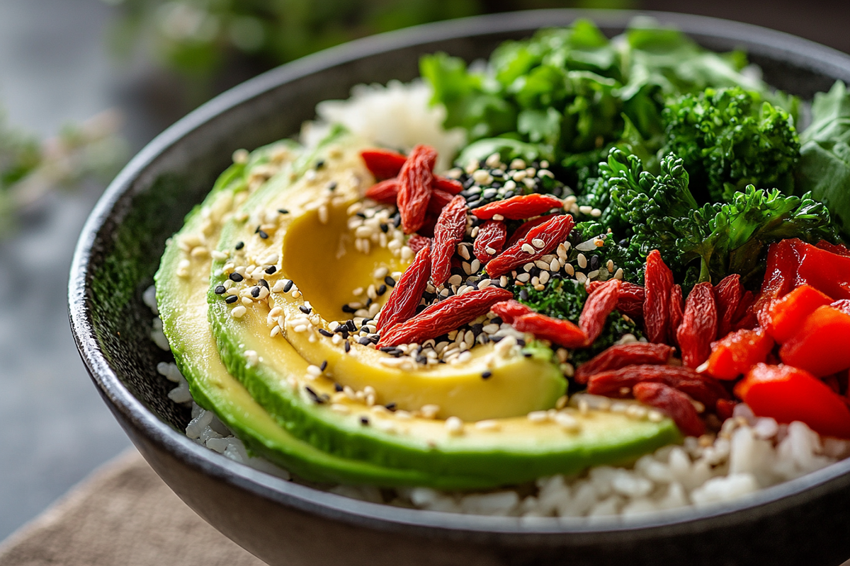 salmon rice bowl